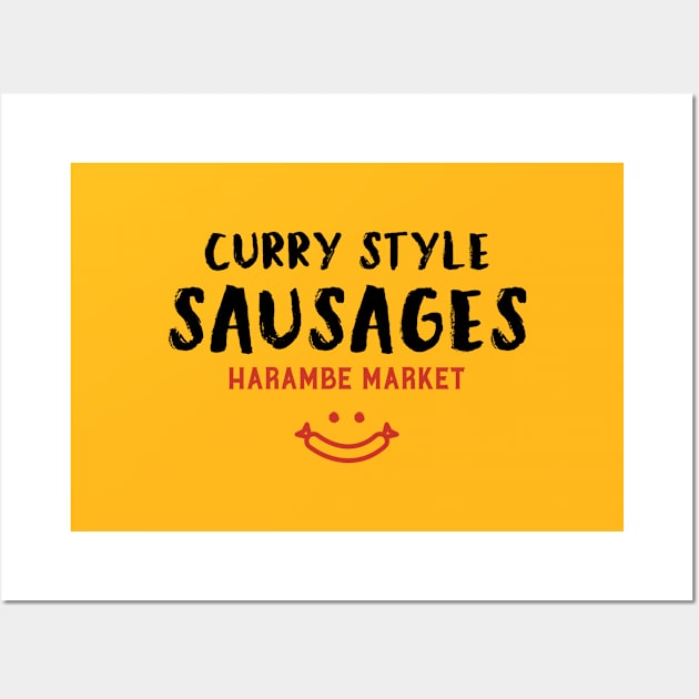Curry Sausages Wall Art by stuffsarahmakes